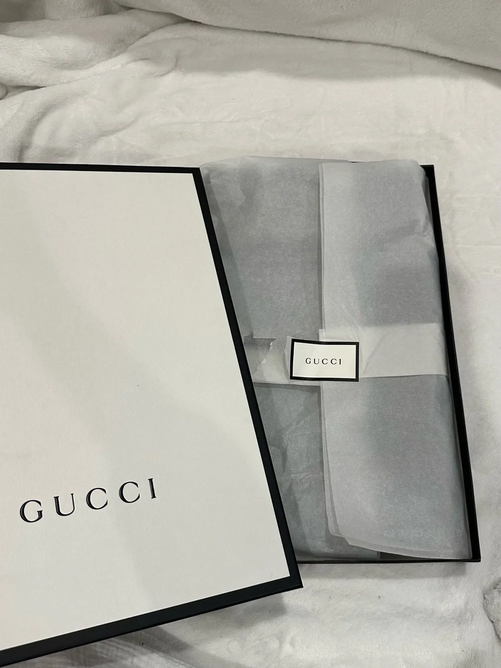 Gucci Black GG Messenger Bag with Red and Blue Strap